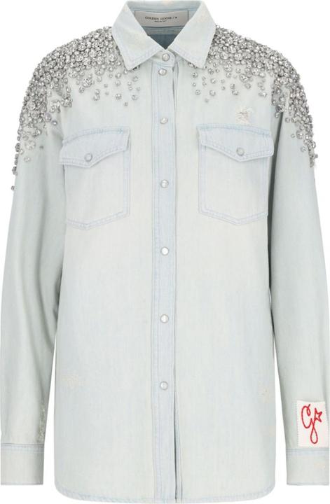 Golden Goose Shirts Clear Blue