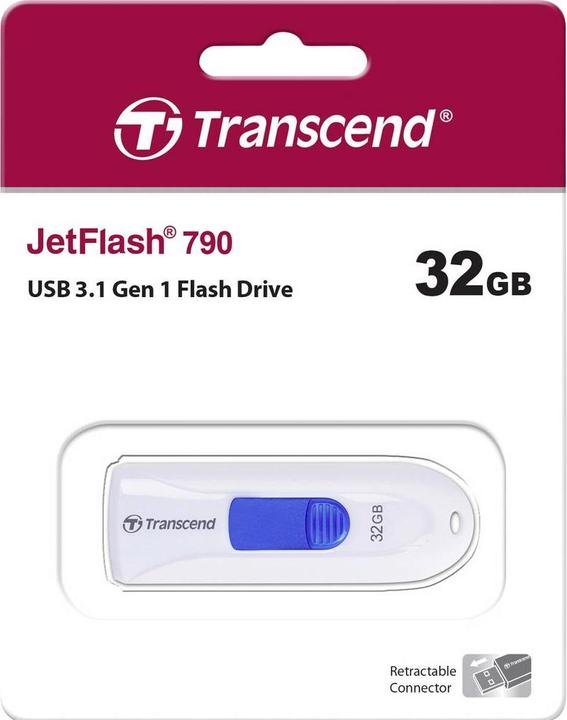 Image du produit Transcend JetFlash 790 (32 Go, USB-A)