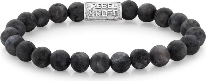 Immagine prodotto Rebel & Rose Solo pietre Bracciale Mad Grey Seduction (21 cm, Acciaio inossidabile)