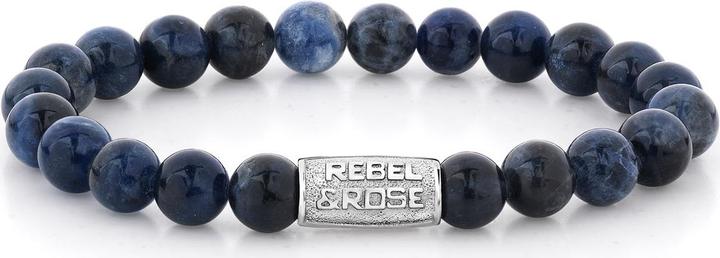 Immagine prodotto Rebel & Rose Solo pietre Bracciale blu notte (21 cm, Acciaio inossidabile)