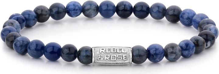 Immagine prodotto Rebel & Rose Pietre Solo Bracciale Blu di mezzanotte (19 cm, Acciaio inossidabile)