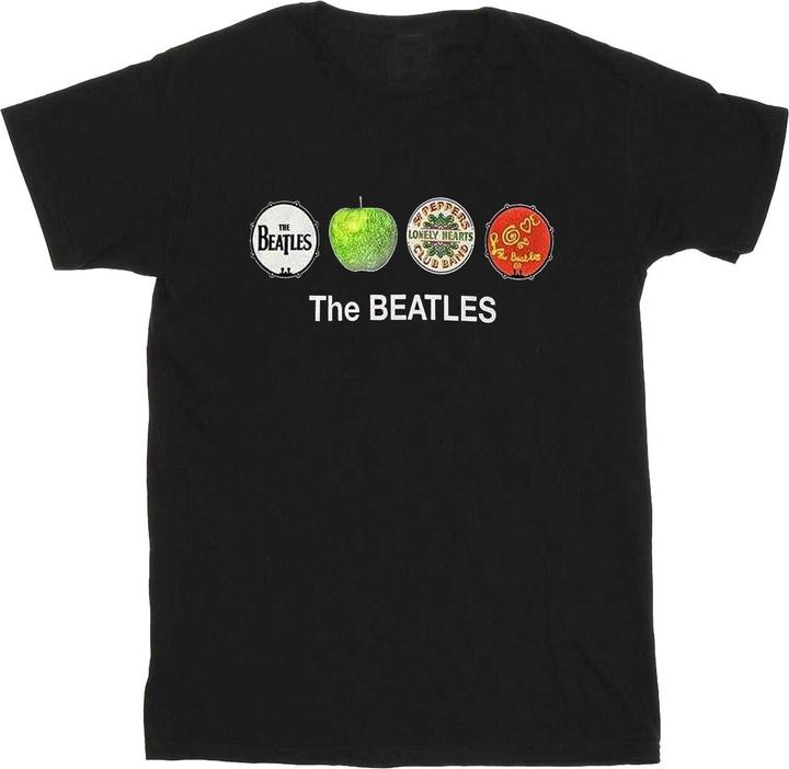 Produktbild The Beatles Erwachsene Apfel und Trommeln BaumwollTShirt (XL)