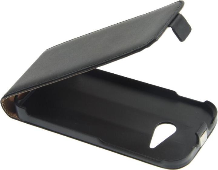Produktbild OEM Slim Leather Flip Case HTC M8 mini - Black (HTC One Mini 2)