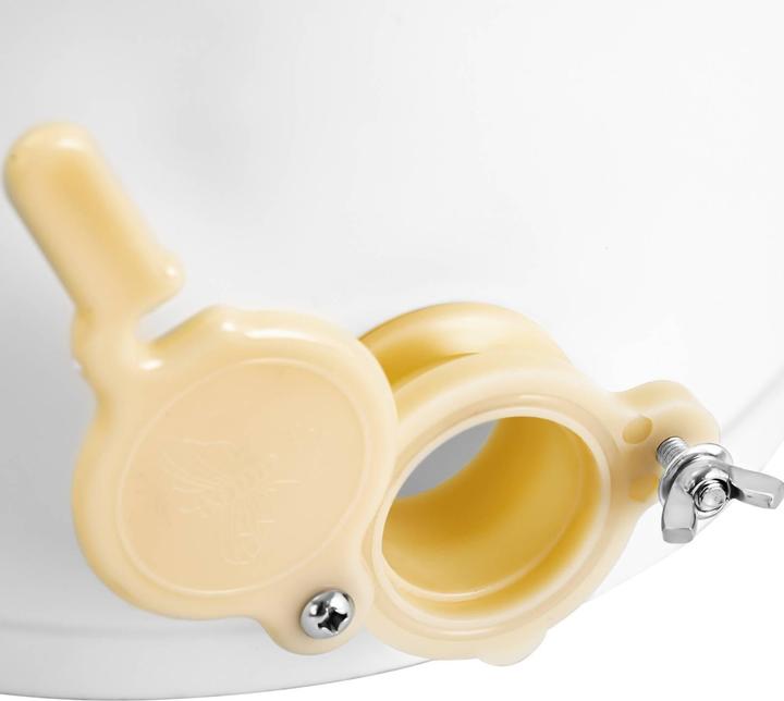 Produktbild Wiesenfield Honigeimer Honigtank Honigabfüllbehälter Kunststoff mit Henkel Deckel Hahn 20 L (20 l)