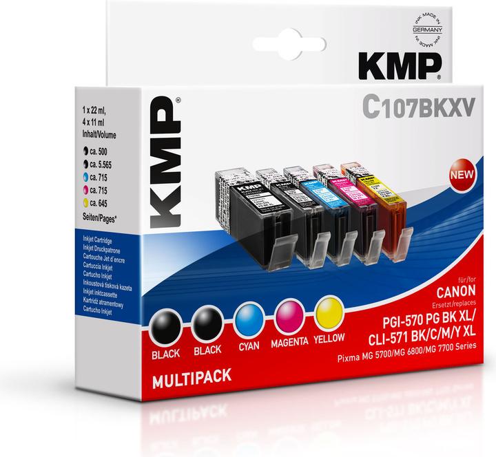 Produktbild KMP C107BKXV (M, C, Y, BK, PGBK)