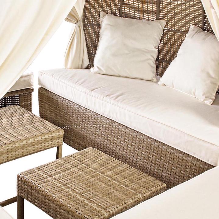 Produktbild zz_ArchivedByPCD_Mutoni Garten Daybed Liege Insel mit Kissen Kaylee XXL