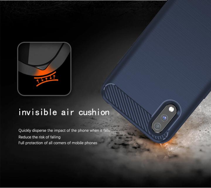 Image du produit Cadorabo TPU Ultra Slim carbon edelstahl Combi Cover (Samsung Galaxy A01)