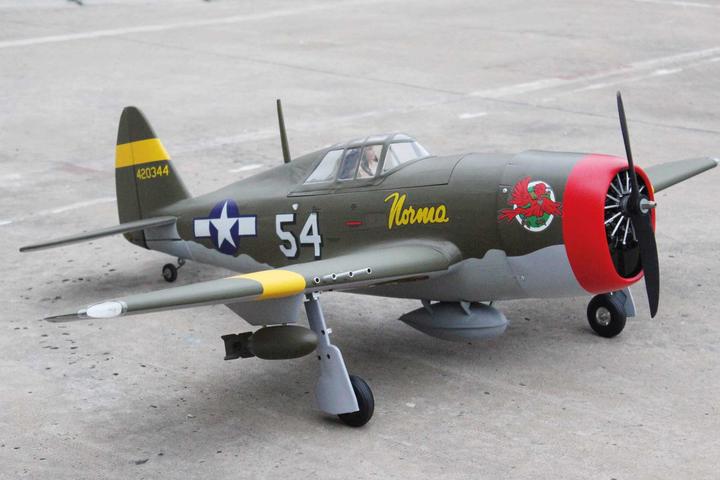 Immagine prodotto Seagull Models SG-Models ) P-47D Little Bunny MK-II 10ccm 55" con carrello di atterraggio retrattile elettrico (Merlo)