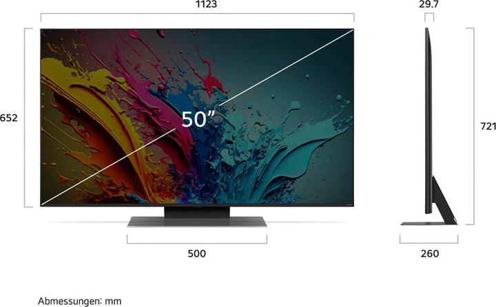 Actual product image LG 50QNED87T6B (50", QNED87, LED, 4K, 2024)