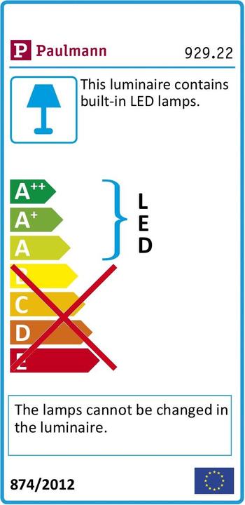 Energie-Label Paulmann Wandeinbauleuchte (50 lm)
