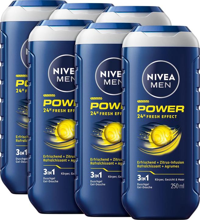 Actual product image NIVEA MEN Multipack Pflegedusche Power (6 Stück)