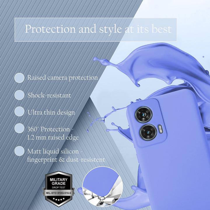 Image du produit Cadorabo Coque pour Motorola Moto Edge 50 Fusion TPU Liquid Silicone Case (Motorola Edge 50)