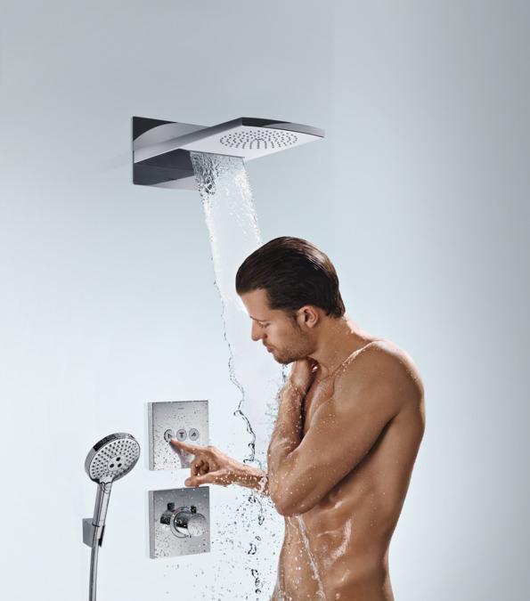 Produktbild hansgrohe Raindance Rainfall 180 Air 2jet Kopfbrause : Farbe - Chrom (2 Strahlarten, 17 l/min)