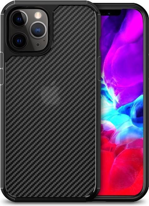 Image du produit Crong Hybrid Carbon - étui pour iPhone 12 Pro Max noir (Apple iPhone 12 Pro Max)
