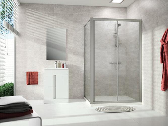 Hüppe Alpha 2 Seitenwand, 700x2000mm, vollgerahmt (214 cm, 85 cm, 10 cm)
