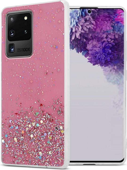 Rose avec paillettes