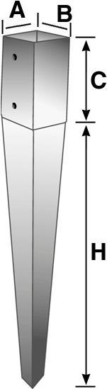 Simpson Sst Einschlagbodenhülsen (1 Stk.)
