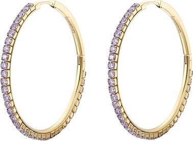 Produktbild Brosway - Distinctive circle earrings with violet zircons Desideri BEIE026