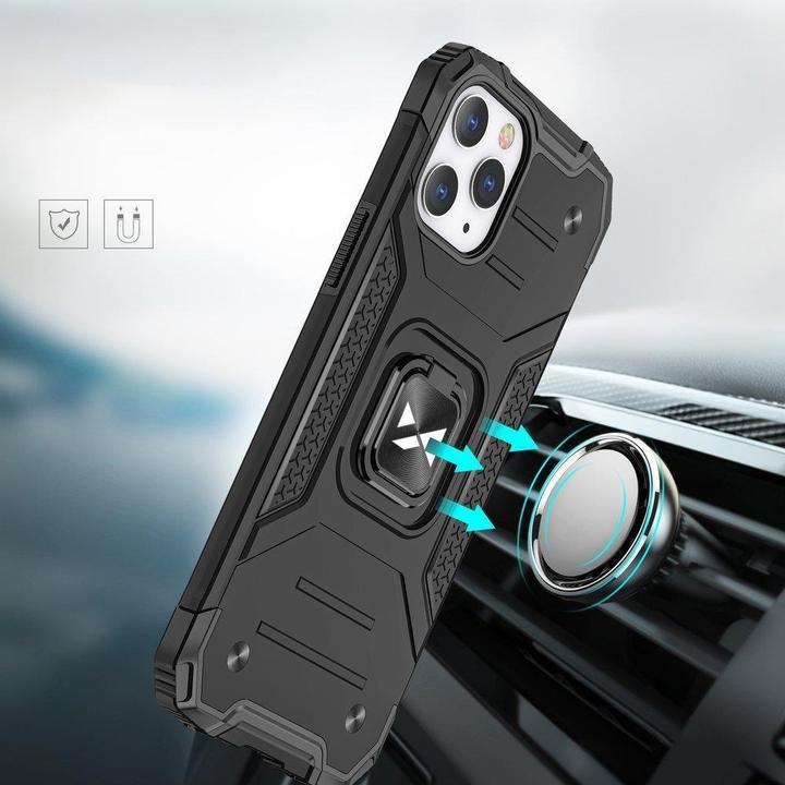 Produktbild Wozinsky Ring Armor case for iPhone 14 Pro armored cover magnetic holder gold ring (Apple iPhone 14 Pro)