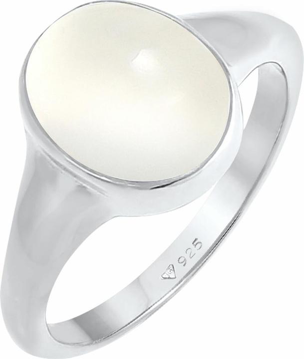 Elli Edelstein Ring, Siegelring, Vintage (54, 925 Silber)