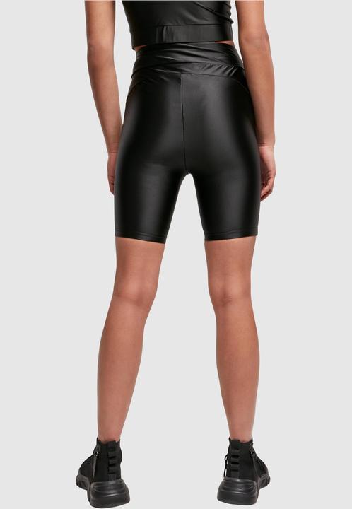 Actual product image Urban Classics Ladies Highwaist Shiny Metallic Cycle Shorts (4XL)