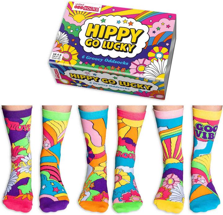 United Oddsocks Hippy go Lucky (Einzelpack, 37 - 42)