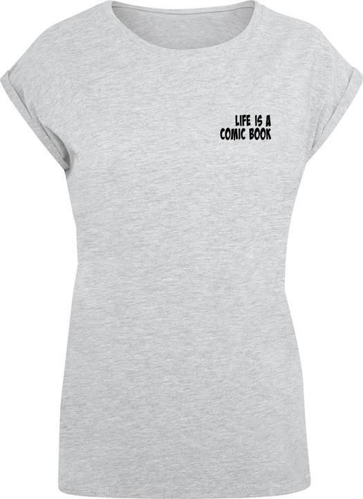 Merchcode Ladies Book Comic Extended Shoulder Tee - 112993