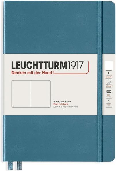 Image du produit Leuchtturm1917 Leuchtturm Pocket Blank.St.Blue (90 x 150 mm, Blanc, Couverture rigide)