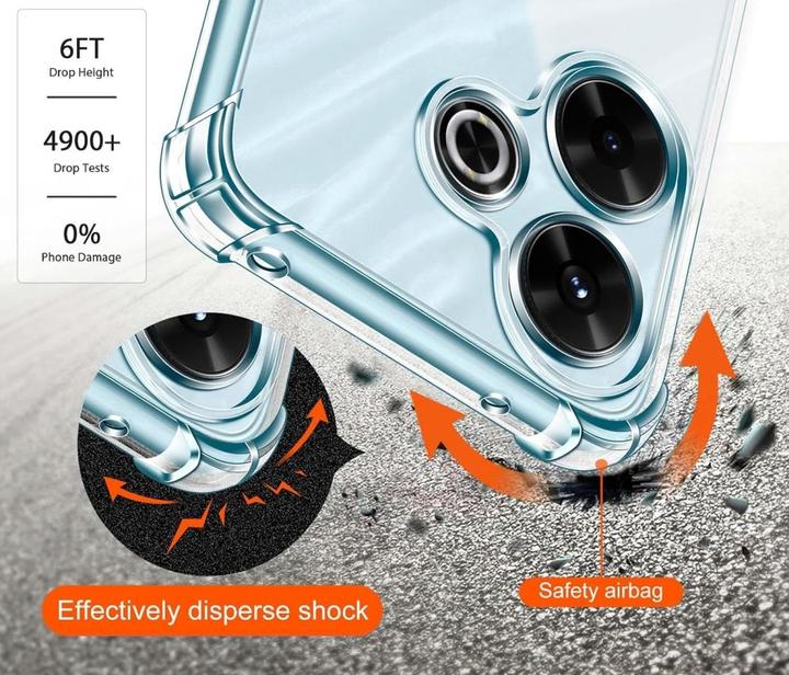 Actual product image Screenguard Crystal Soft Airbag Bumper (Xiaomi Redmi 13)