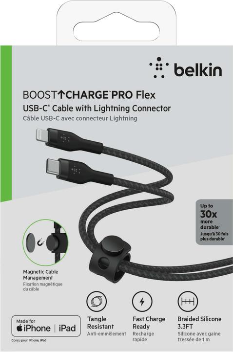 Productafbeelding Belkin USB-oplaadkabel Boost Charge Pro Flex USB C - Lightning 1 m (1 m, USB 3.2 Gen 1, 15 W)