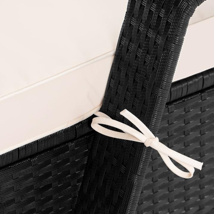 Produktbild Casaria Polyrattan Gartenliege (193 cm)