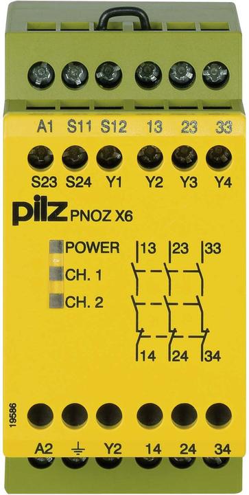 Produktbild Pilz 774725 PNOZ X6 110-120VAC 3n/o