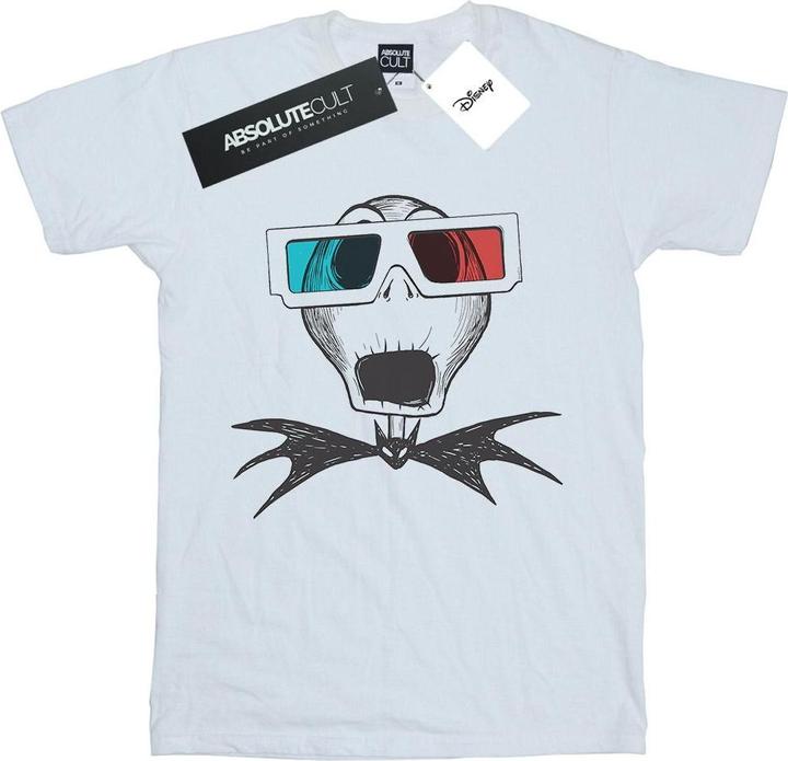Disney Nightmare Before Christmas Jack Skellington 3D Glasses TShirt (4XL)