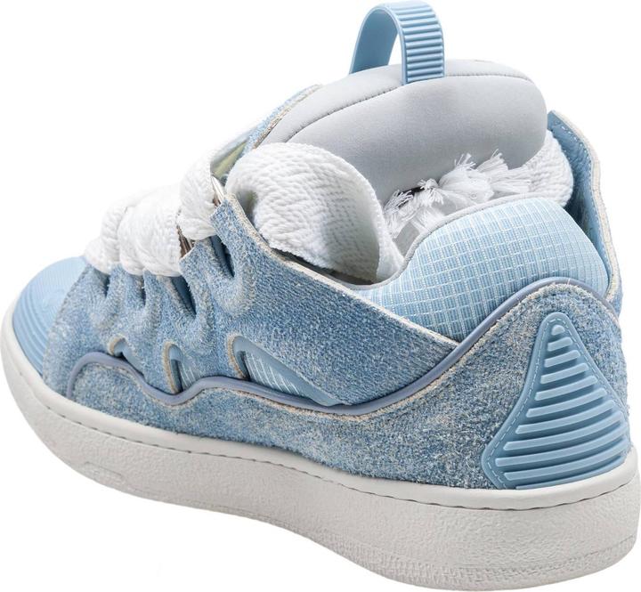Immagine prodotto Lanvin curb sneakers in leather and mesh color denim blue (42)