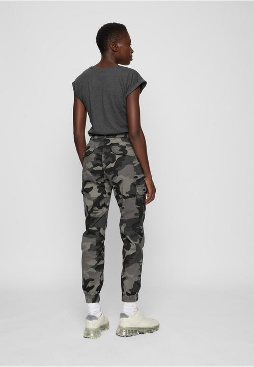 Actual product image Urban Classics Ladies High Waist Camo Cargo Pants (29)