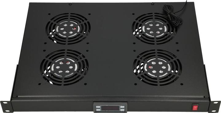 Produktbild Extralink 19//" RACK MOUNT FAN PANEL (4 FANS) WITH THERMOSTAT