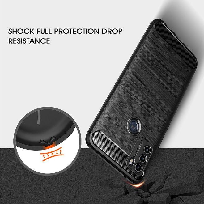 Actual product image MU Style Carbon Fiber TPU Softcase Series (Motorola Moto G50)