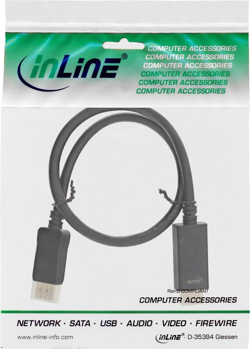 Image du produit InLine DisplayPort — HDMI (Typ A) (1 m, HDMI)