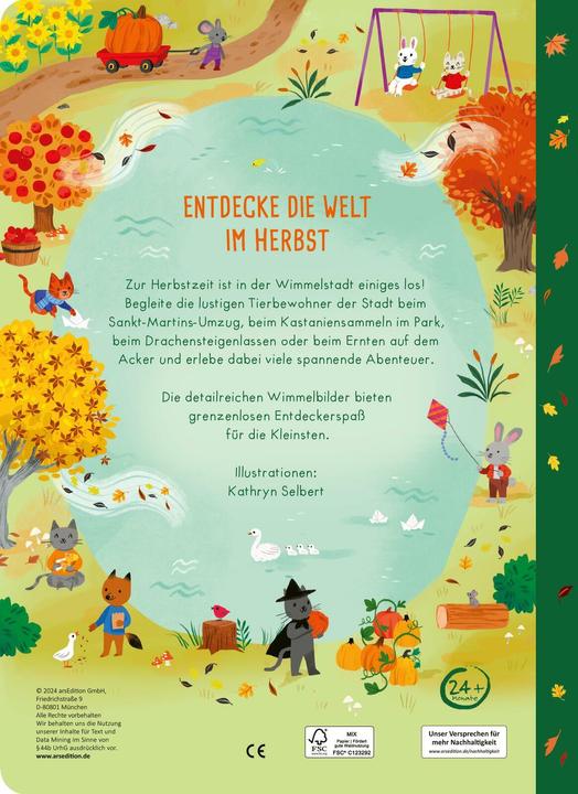 Produktbild Mein grosses Wimmelbuch – Im Herbst (Deutsch, Kathryn Selbert, 2024)