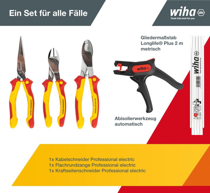 Produktbild Wiha Werkzeug Set Elektriker (13 Teile)