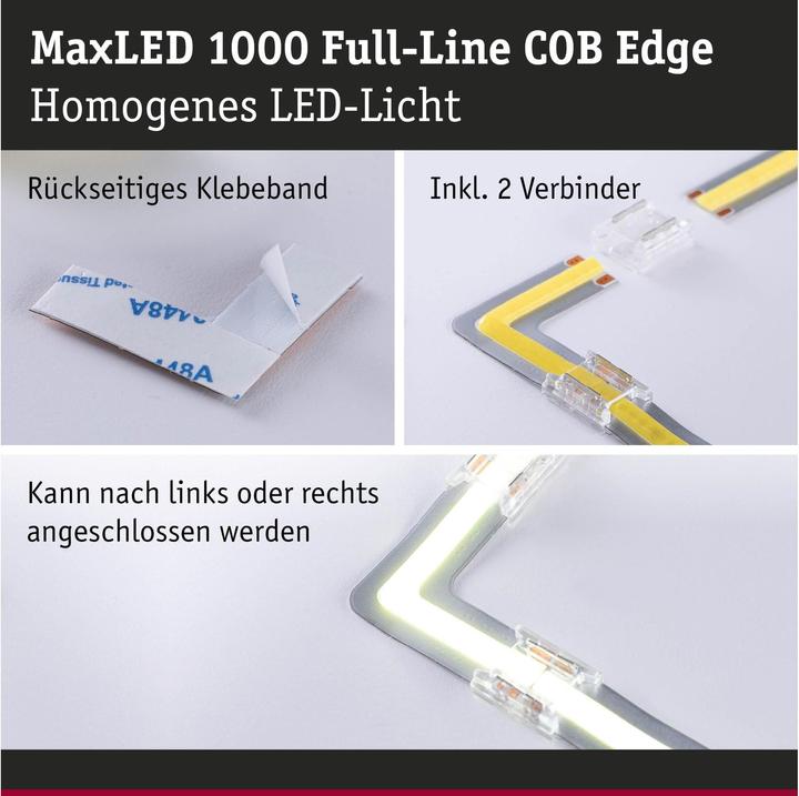 Actual product image Paulmann MaxLED 1000 Full-Line COB Stripe corner