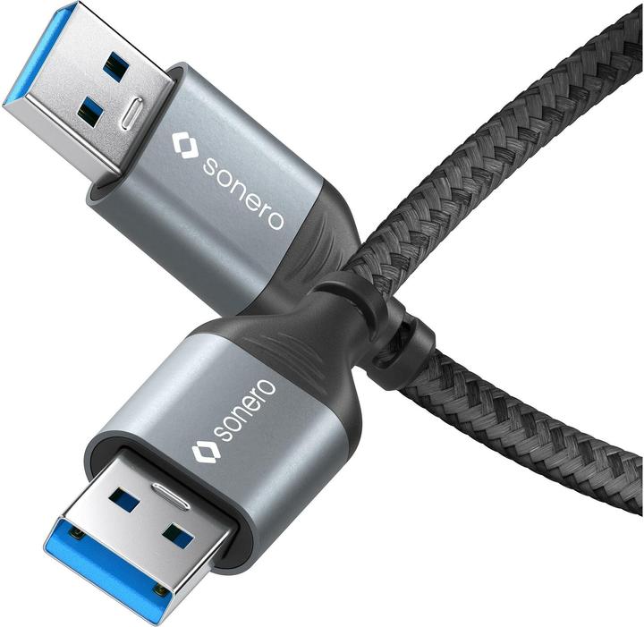 Produktbild Sonero USB 3.0-Kabel USB A - USB A 3 m (3 m, USB 3.2 Gen 1, 5 W)