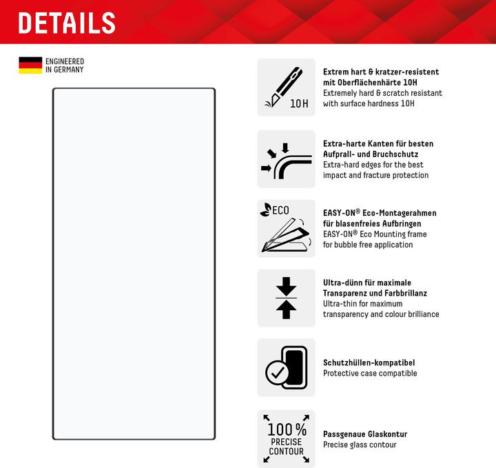 Produktbild Displex Real Glass + Case (1 Stück, Samsung Galaxy S24 Ultra)