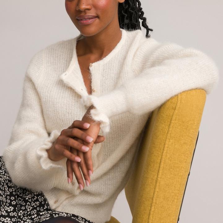 Immagine prodotto La Redoute Collections Cardigan con collo rotondo (XXL)
