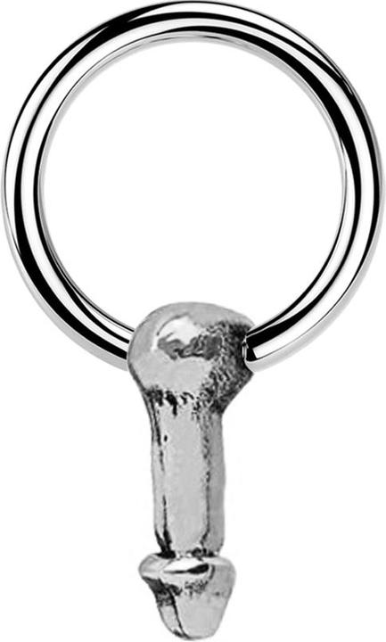 Star Piercing Micro Closure Ring silber Penis silber (Chirurgenstahl 316L, Messing)