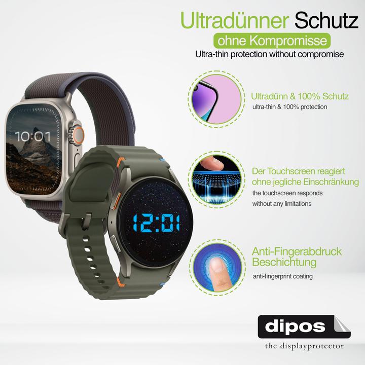 Produktbild Dipos Schutzfolie Matt für Manike G96 Smartwatch
