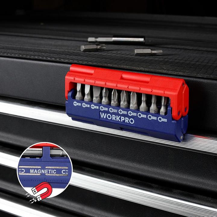 Actual product image Workpro Set of screwdriver tips 13 pieces