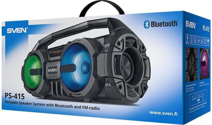 Image du produit Sven HAUT-PARLEUR BLUETOOTH PS-415 (Alimentation via port USB, Fonctionnement sur batterie)