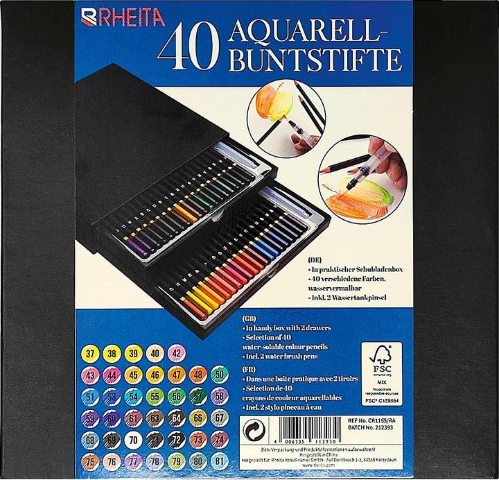 Immagine prodotto Rheita Geschenkbox Stifte (Multicolore, 40 x)