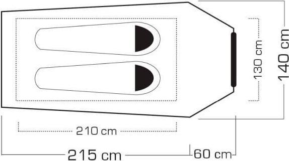 Actual product image Trevolution Sia 2 (Dome tent, 1.30 kg, 2 persons)
